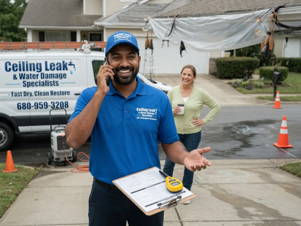Ceiling Leak Cleanup Elmendorf, TX FAQs